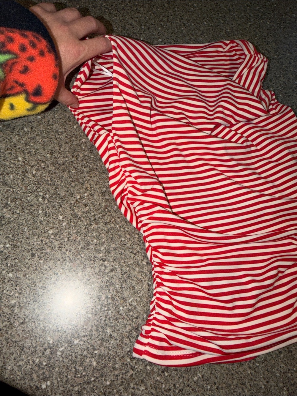 Le Lis Red and White Striped Top - Picture 3 of 3